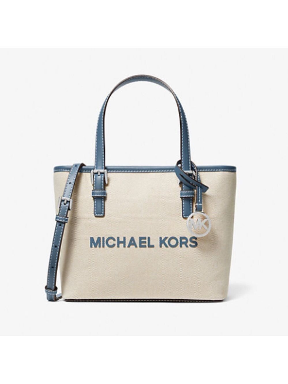 Jet Set Travel Extra-Small Canvas Top-Zip Tote Bag